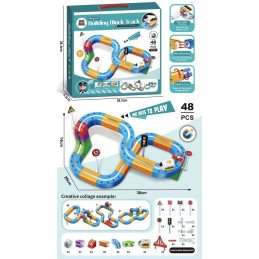 KLOCKI MAGNETIC BUILDING BLOCK TRACK 48PCS
