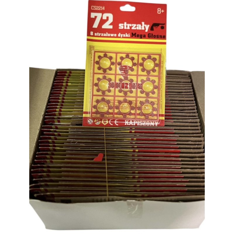 72SZT STRZAŁY 8 STRZAŁOWE DYSKI MEGA GŁOŚNE