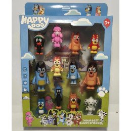 ZESTAW 12SZT FIGURKI BLUEY