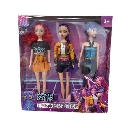 ZESTAW 3SZT LALKA K-POP Z DŹWIĘKIEM