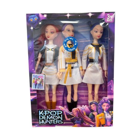 ZESTAW 3SZT LALKA K-POP Z DŹWIĘKIEM