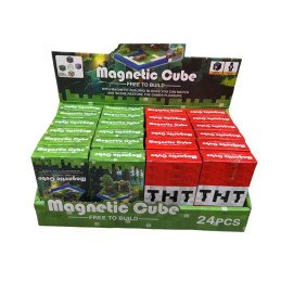 KLOCKI MAGNETYCZNE 12+1 MINECRAFT