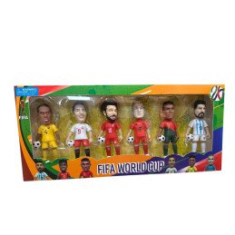 ZESTAW 6SZT FIGURKI PIŁKARSKIE