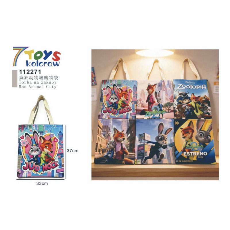 DZIWNA TORBA NA ZAKUPY ZOOTOPIA