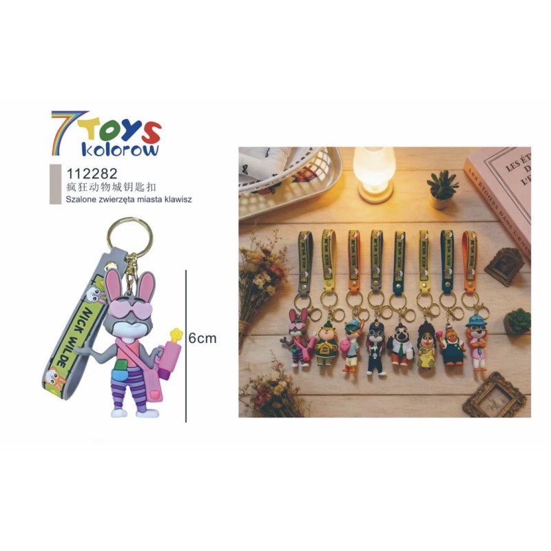 BRELOK GUMOWE ZOOTOPIA