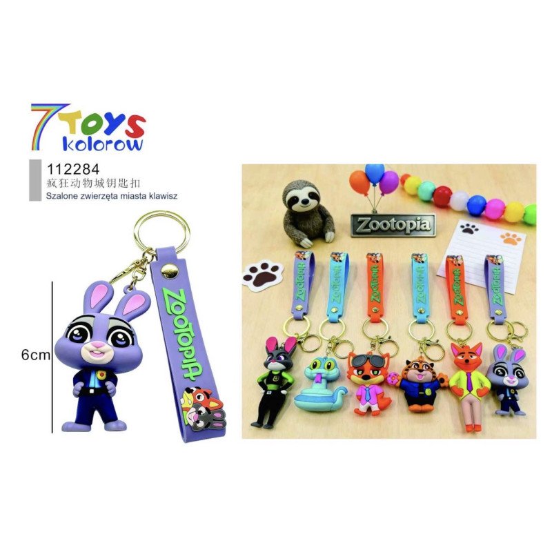 BRELOK GUMOWE ZOOTOPIA