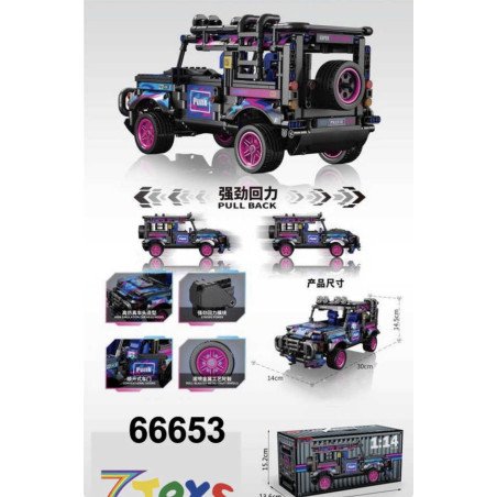 KLOCKI 1:14 SPEED PULL BACK CAR