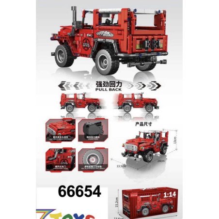 KLOCKI 1:14 SPEED PULL BACK CAR