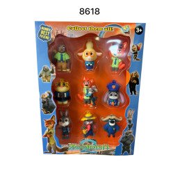 ZESTAW 9SZT FIGURKI ZOOTOPIA