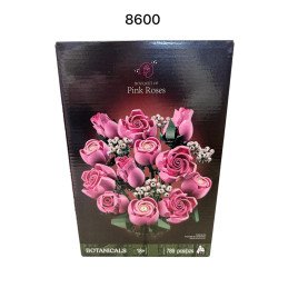 KLOCKI KWIATY FLOWERS PINK ROSES