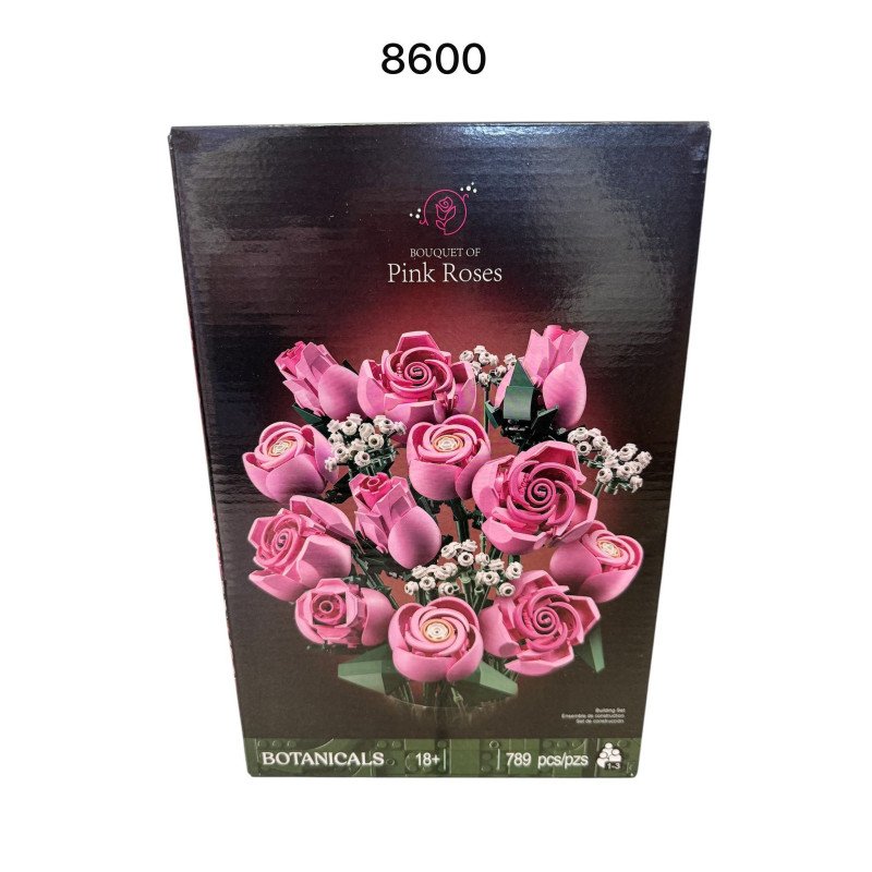 KLOCKI KWIATY FLOWERS PINK ROSES