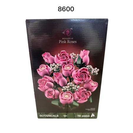 KLOCKI KWIATY FLOWERS PINK ROSES