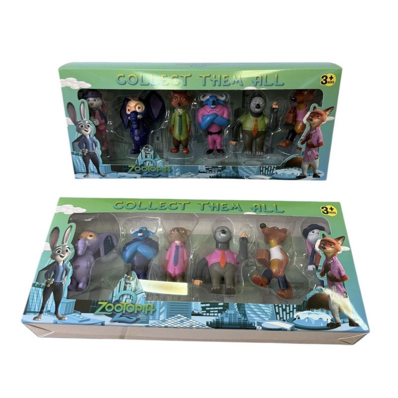 ZESTAW 6SZT FIGURKI ZOOTOPIA