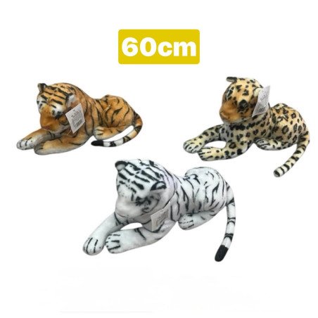 PLUSZAK MASKOTKA LEŻĄCY TYGRYS 60CM