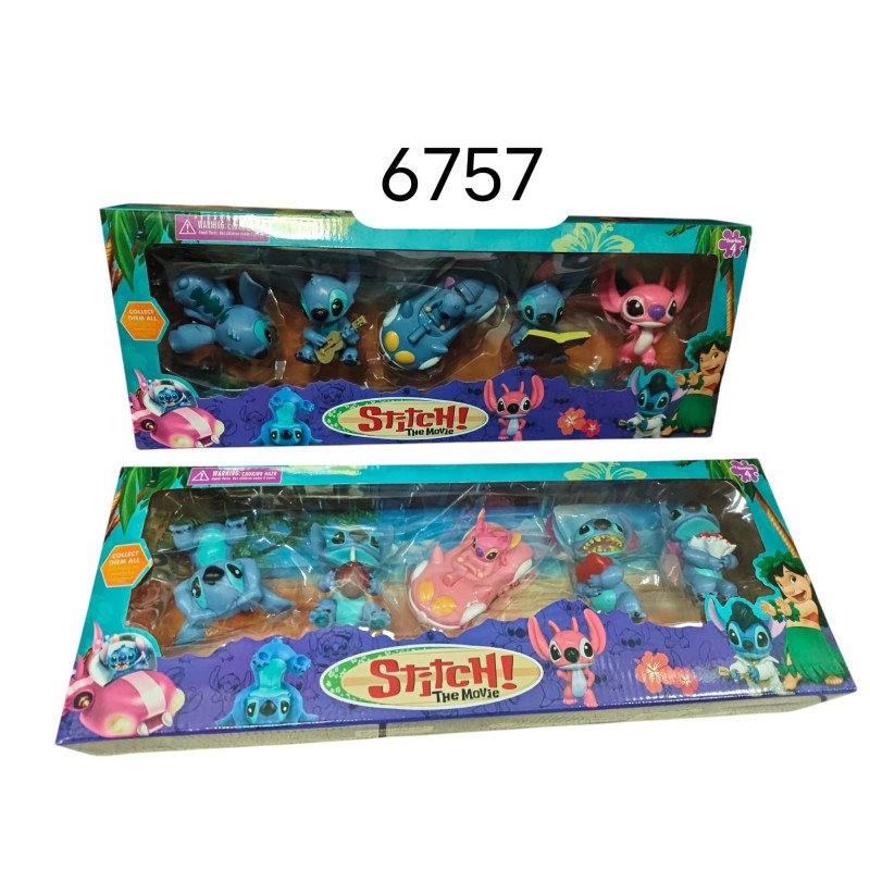ZESTAW 5SZT FIGURKI STITCH