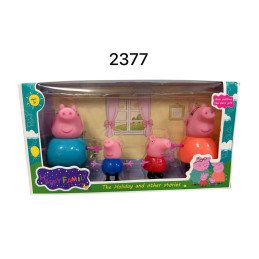 ZESTAW 4SZT FIGURKI ŚWINKA PEPPA