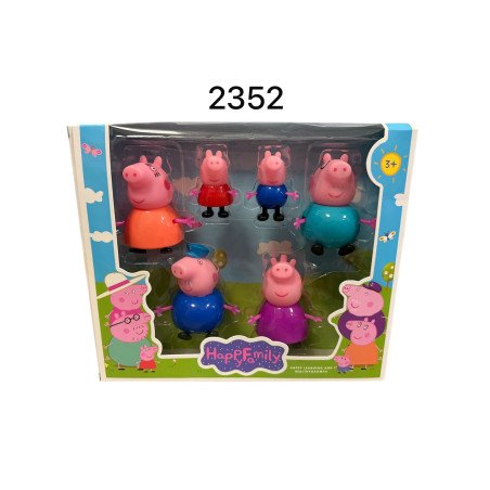 ZESTAW 6SZT FIGURKI ŚWINKA PEPPA