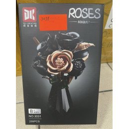 KLOCKI 255PCS KWIATY ROSES BOUQUET