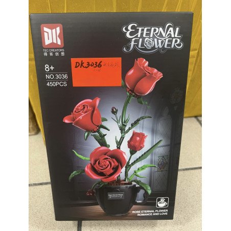 KLOCKI 450PCS KWIATY ETERNAL FLOWER