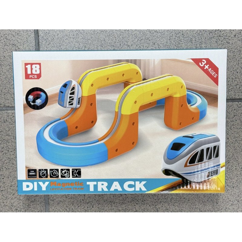 MAGICZNA KOSTKOWA KOLEJKA MAGNETYCZNA 18PCS DIY