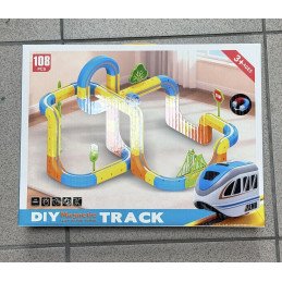 MAGICZNA KOSTKOWA KOLEJKA MAGNETYCZNA 108PCS DIY