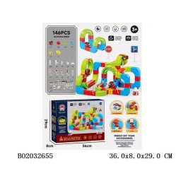 MAGICZNA KOSTKOWA KOLEJKA MAGNETYCZNA 146PCS DIY