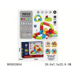 MAGICZNA KOSTKOWA KOLEJKA MAGNETYCZNA 95PCS DIY