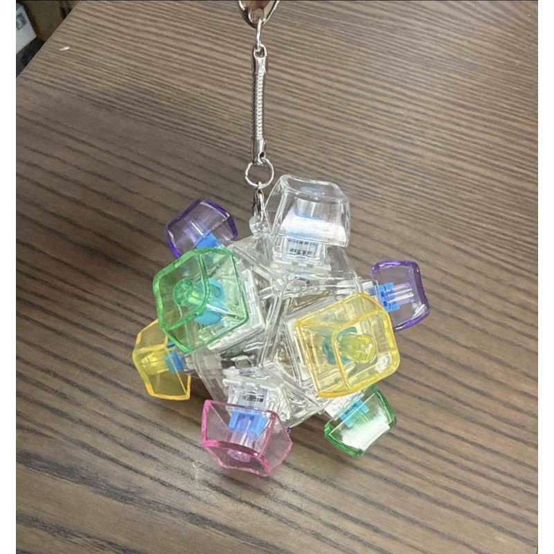 BRELOK KEYBOARD 10PRESS ŚWIECĄCE