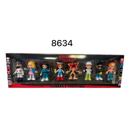 ZESTAW 8SZT FIGURKI STRANGER THINGS