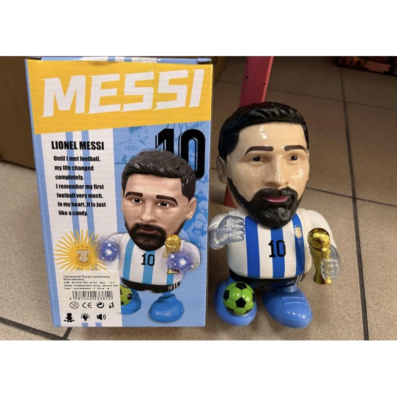 INTERAKTYWNY MESSI CHODZI GRA MUZYKA MELODIA TAŃCZY