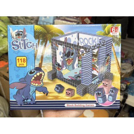 KLOCKI MAGNETYCZNE STITCH 118PCS