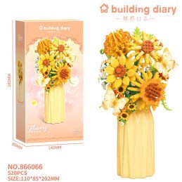 KLOCKI BUKIET KWIATY FLOWERS