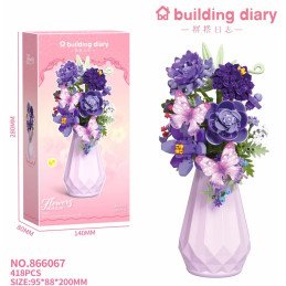 KLOCKI BUKIET KWIATY FLOWERS