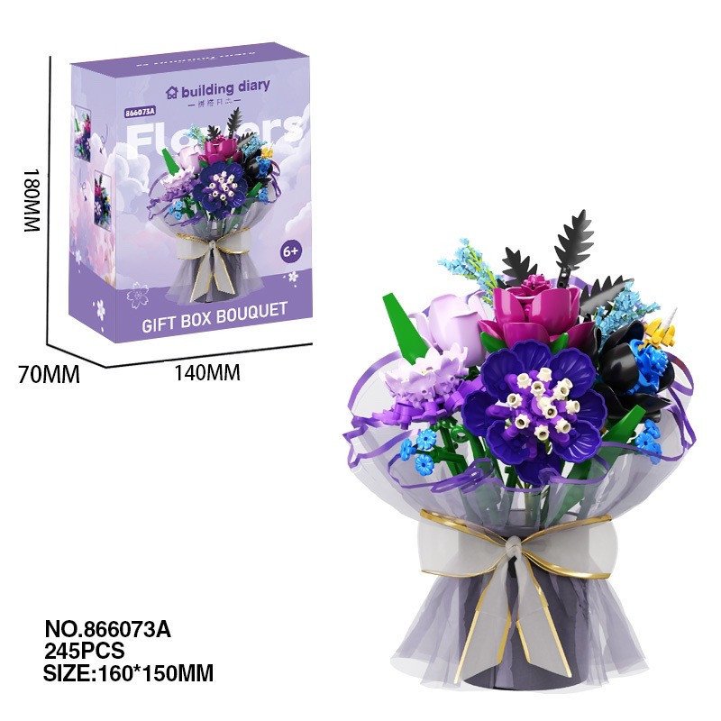 KLOCKI BUKIET KWIATY FLOWERS