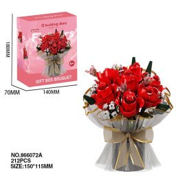 KLOCKI BUKIET KWIATY FLOWERS