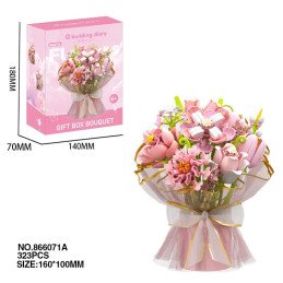 KLOCKI BUKIET KWIATY FLOWERS