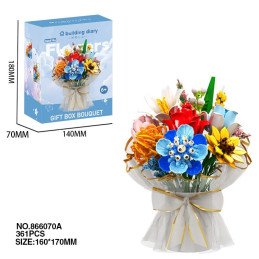 KLOCKI BUKIET KWIATY FLOWERS