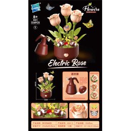 KLOCKI KWIATY FLOWERS ELECTRIC ROSE