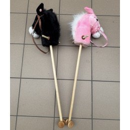 GŁOWA KONIA NA KIJU BHOBBY HORSE DŹWIĘK PLUSZOWY