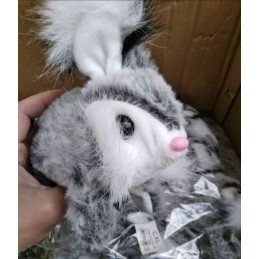 MASKOTKA CHODZĄCY SZCZEKAJĄCY KRÓLIK NA BATERIE