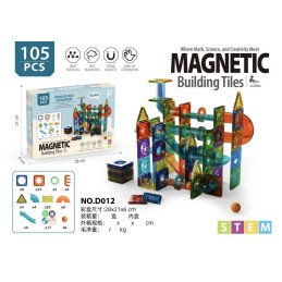 KLOCKI MAGNETYCZNE 105PCS