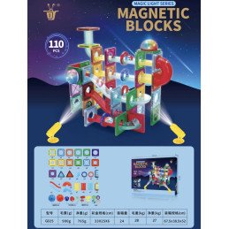 KLOCKI MAGNETYCZNE 110PCS