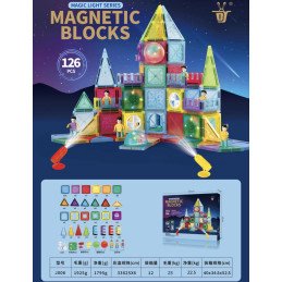 KLOCKI MAGNETYCZNE 126PCS