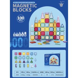KLOCKI MAGNETYCZNE 100PCS