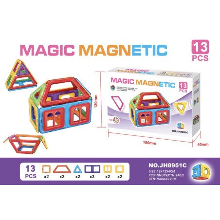 KLOCKI MAGNETYCZNE 13PCS