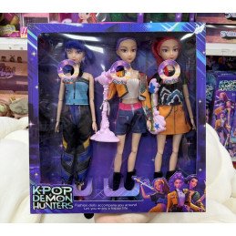 ZESTAW 3SZT LALKA K-POP Z DŹWIĘKIEM