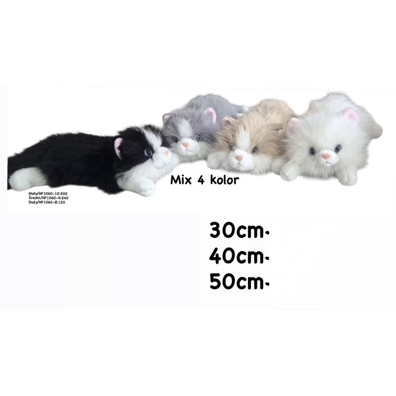 MASKOTKA KOTY LEŻĄCY 50CM