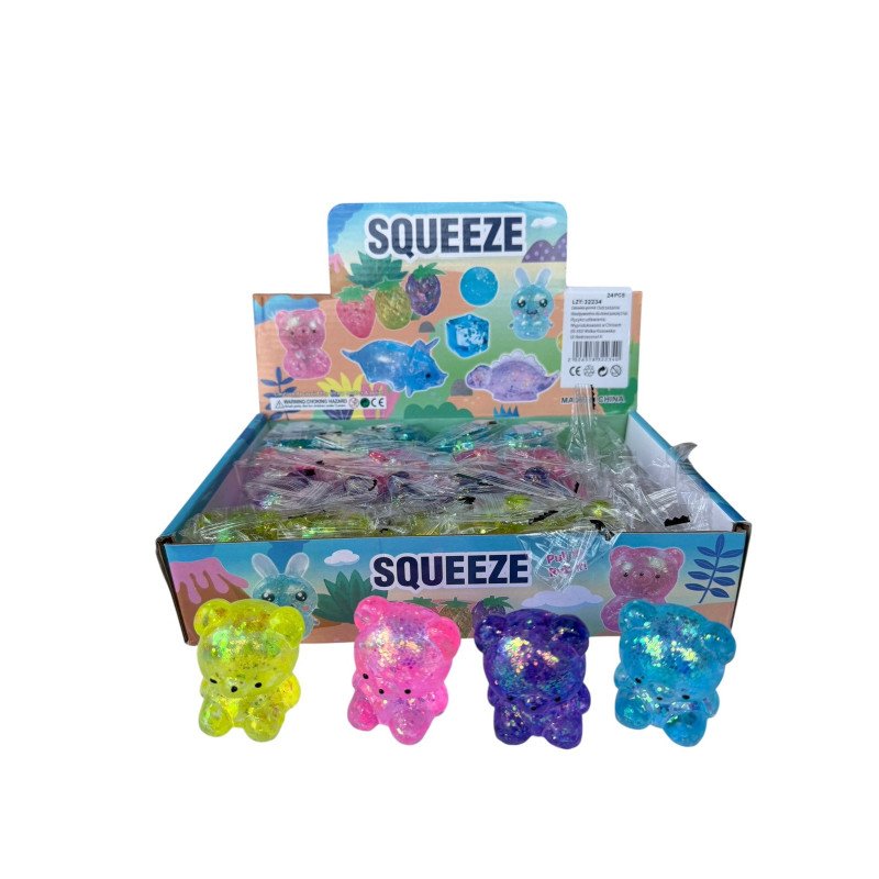 SQUISHY GNIOTEK SENSORYCZNY MIŚ ANTYSTRESOWY