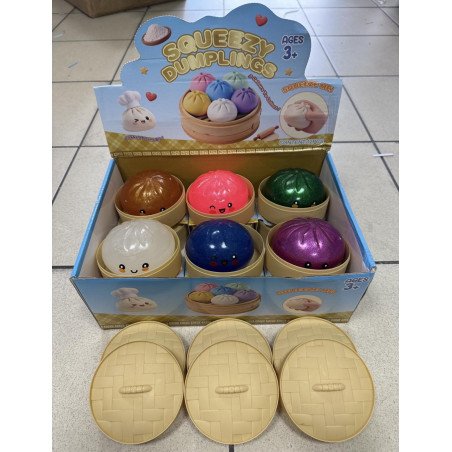 SQUISHY GNIOTEK BUŁECZKI PIEROŻKI 8,5CM ŻELOWE