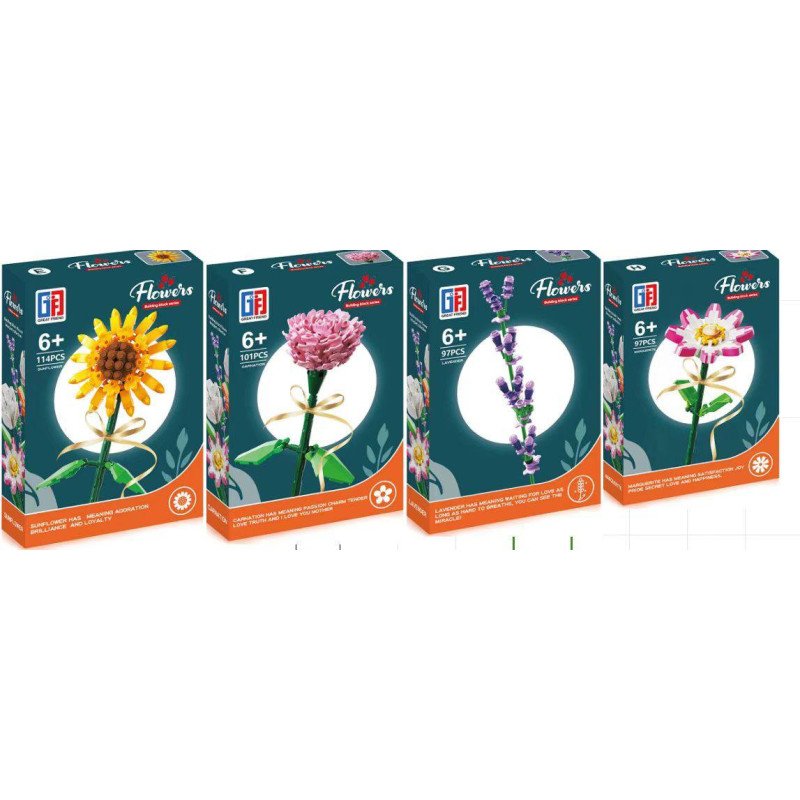 KLOCKI KWIATY FLOWERS KLOCKI KWIATY FLOWERS